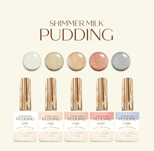 MIDDLE BY RUYIYA - SHIMMER MILK PUDDING COLOR GEL SET