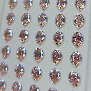 DAZZLING SHINE! CUBIC ZIRCONIA BRILLANT CUT OVAL FANCY SHAPE CHATONS