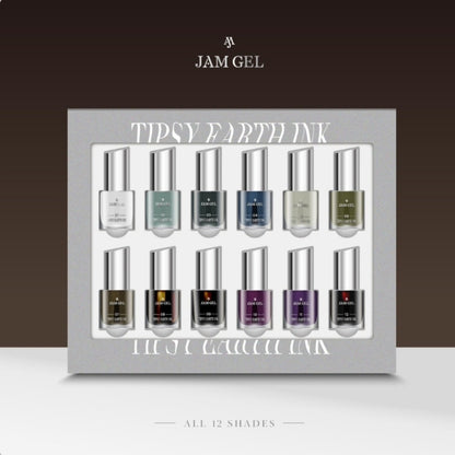 JAMGEL TIPSY EARTH ALCOHOL INK SET (12 COLOURS)