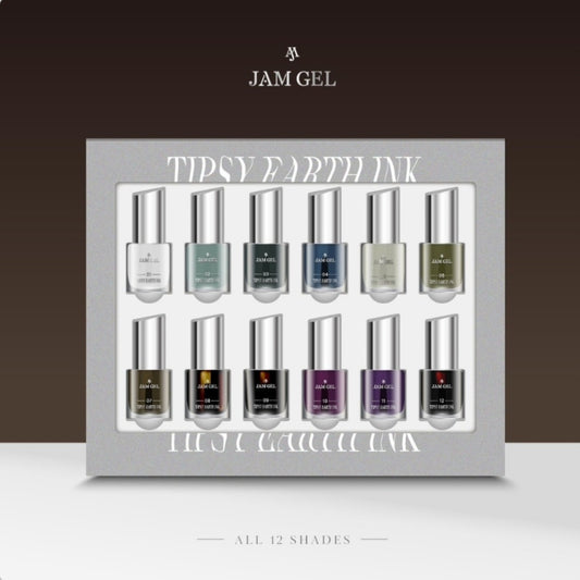 JAMGEL TIPSY EARTH ALCOHOL INK SET (12 COLOURS)