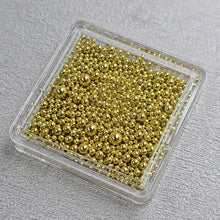 Load image into Gallery viewer, GOLD/SILVER BULLION BALL BEADS ASSORTED SIZES
