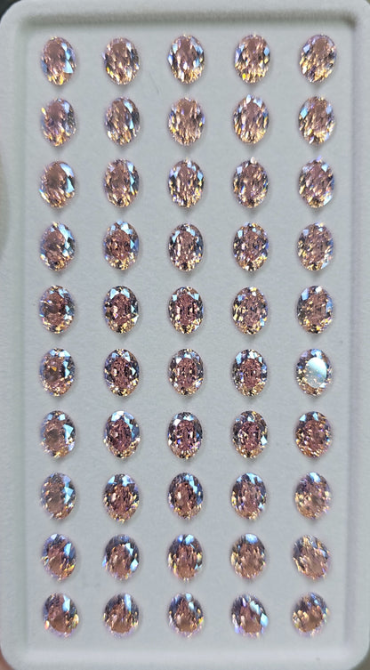DAZZLING SHINE! CUBIC ZIRCONIA BRILLANT CUT OVAL FANCY SHAPE CHATONS