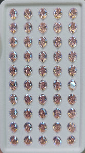 DAZZLING SHINE! CUBIC ZIRCONIA BRILLANT CUT OVAL FANCY SHAPE CHATONS