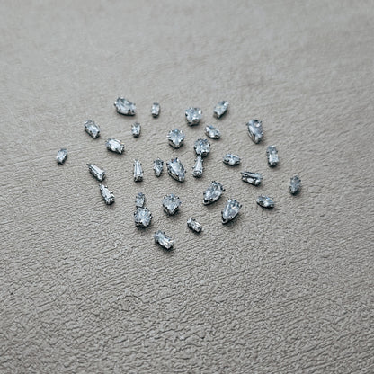 EXQUISITE CUBIC ZIRCONIA JEWELLERY PARTS (ASSORTED SHAPES)