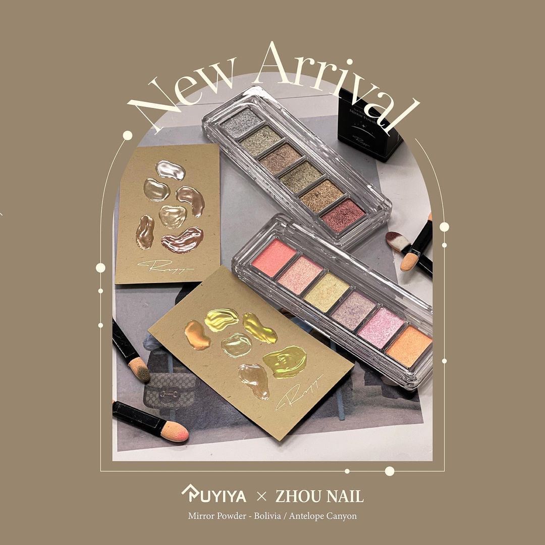 RUYIYA × ZHOU NAIL MIRROR POWDER PALETTE