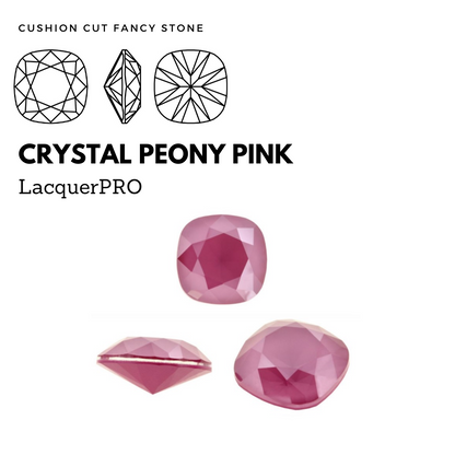 SWAROVSKI CRYSTAL SHINY LACQUER EFFECTS 4470 CUSHION CUT FANCY STONE