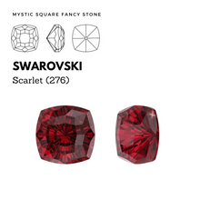 Load image into Gallery viewer, SWAROVSKI 4460 MYSTIC SQUARE SCARLET
