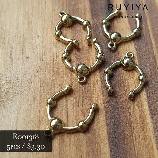 GOLD SKINNY DOOR KNOCKER R001318