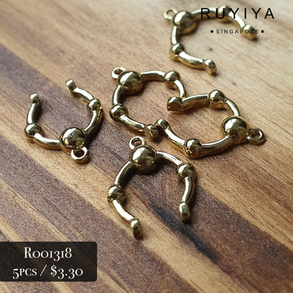 GOLD SKINNY DOOR KNOCKER R001318