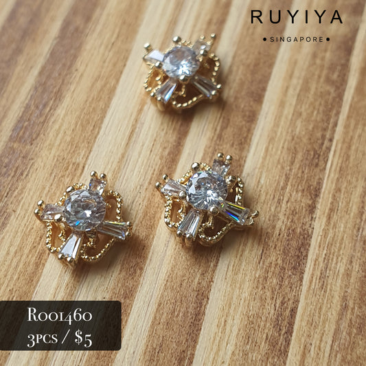 GOLD SOVEREIGN CRYSTAL CHARM R001460