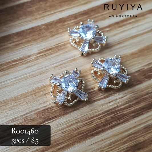 GOLD SOVEREIGN CRYSTAL CHARM R001460