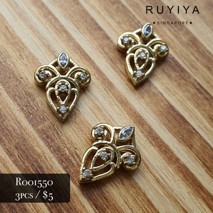 GOLD AEGIS CRYSTAL CHARM R001550