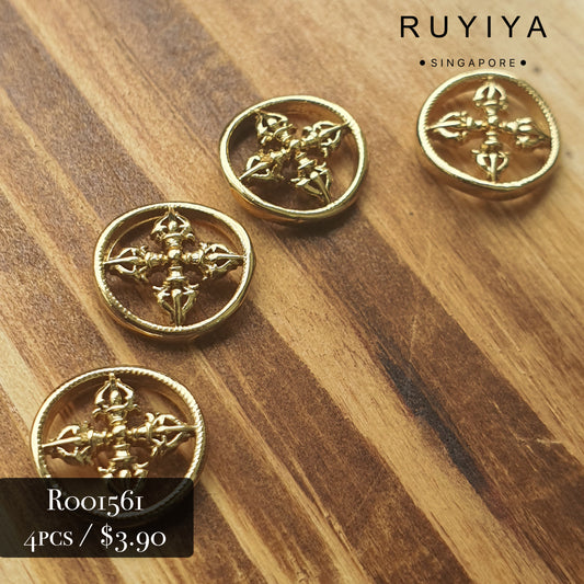 GOLD PENTACLE CHARM R001561