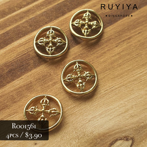 GOLD PENTACLE CHARM R001561