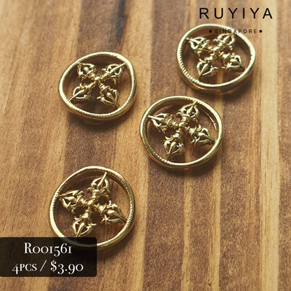 GOLD PENTACLE CHARM R001561