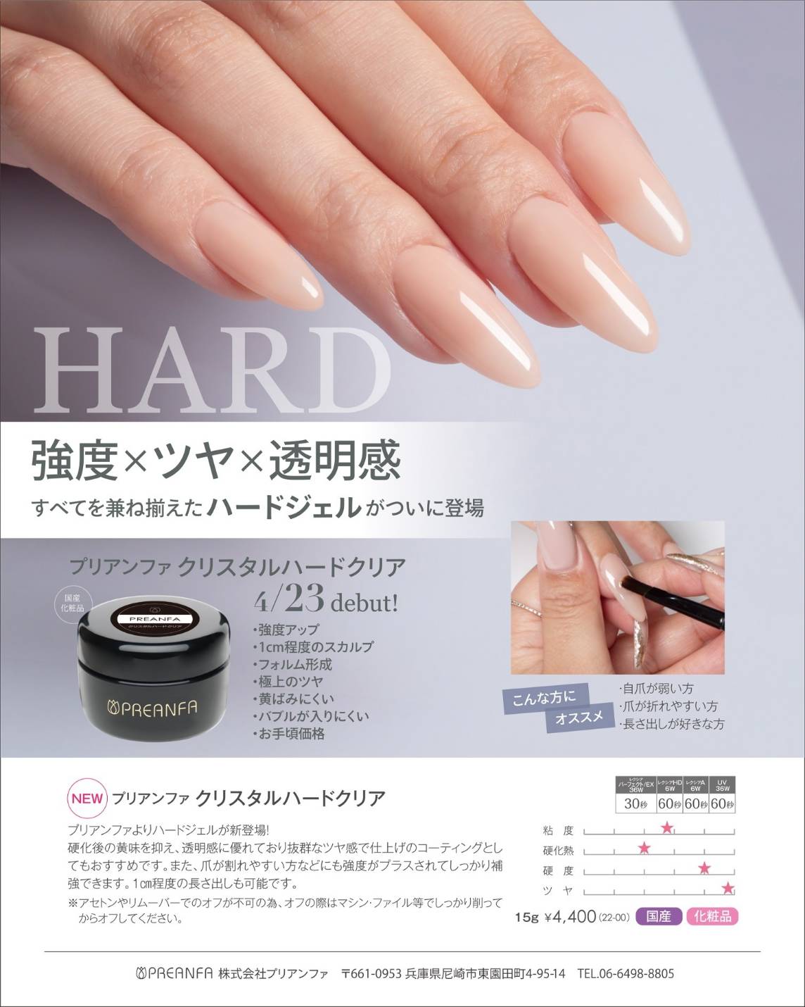 PREANFA CRYSTAL HARD CLEAR