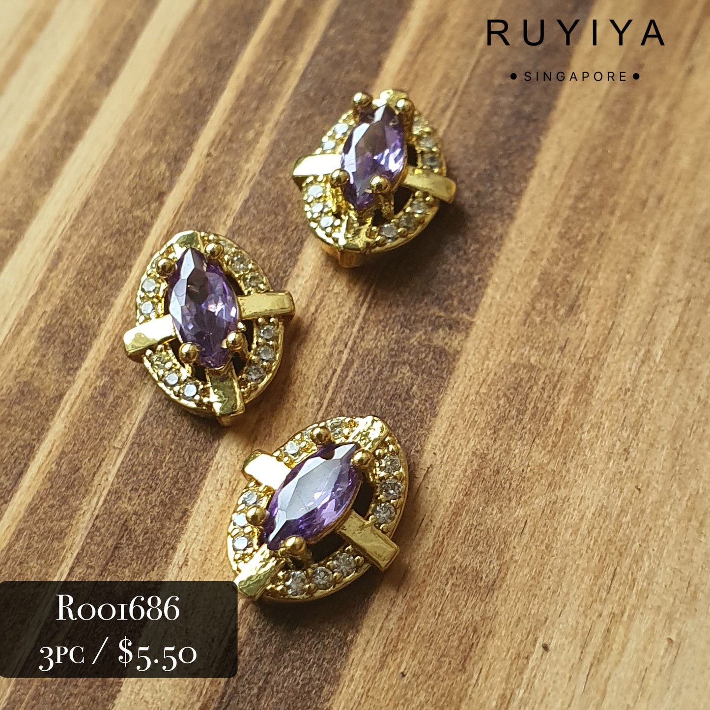 GOLD PROVENCE SOVEREIGN CRYSTAL CHARM R001686