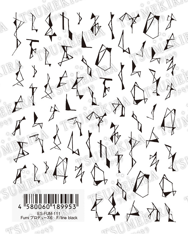 TSUMEKIRA 【ES】 FUMI × F/LINE BLACK | ES-FUM-111