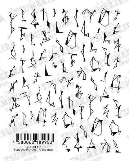 TSUMEKIRA 【ES】 FUMI × F/LINE BLACK | ES-FUM-111