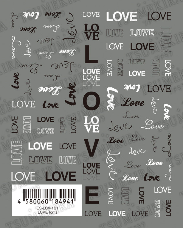 TSUMEKIRA 【ES】 LOVE FONTS | ES-LOV-101