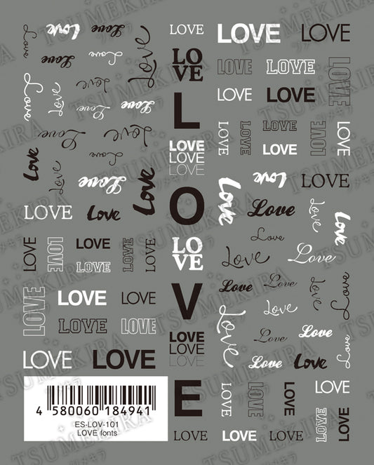TSUMEKIRA 【ES】 LOVE FONTS | ES-LOV-101