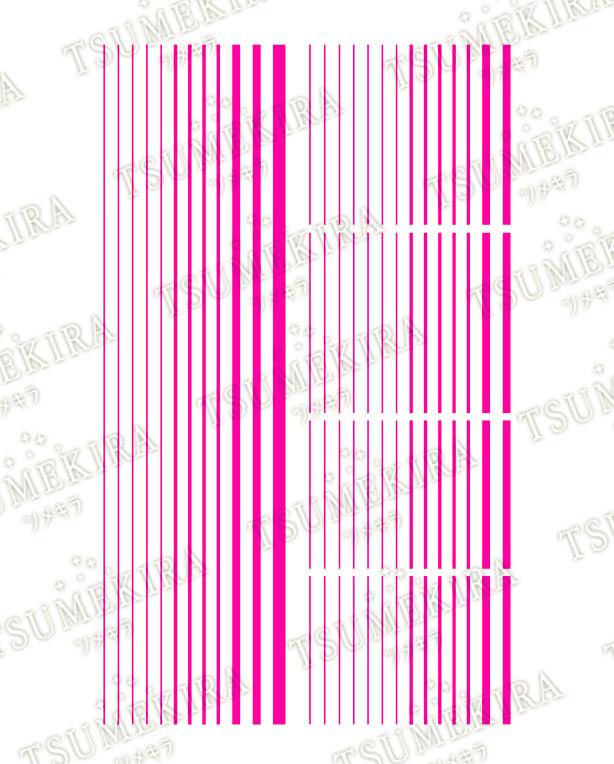 TSUMEKIRA 【ES】 NEON LINE NEON PINK | ES-NLI-101