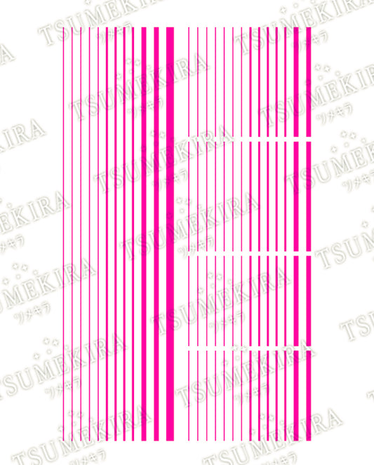 TSUMEKIRA 【ES】 NEON LINE NEON PINK | ES-NLI-101