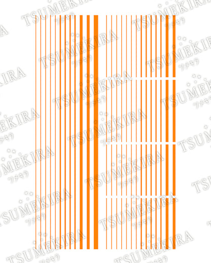 TSUMEKIRA 【ES】 NEON LINE NEON ORANGE | ES-NLI-102
