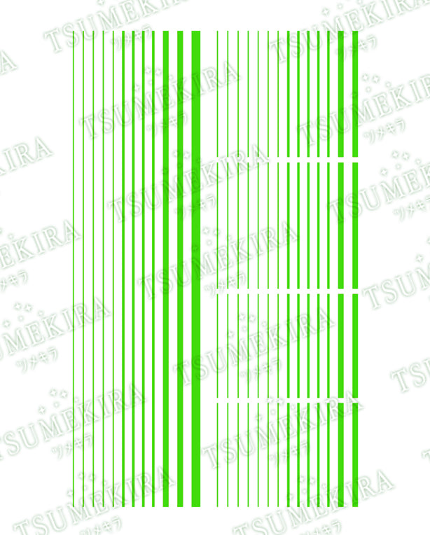 TSUMEKIRA 【ES】 NEON LINE NEON GREEN | ES-NLI-104