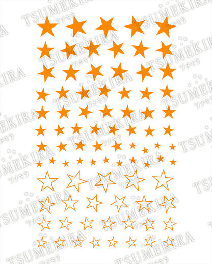 TSUMEKIRA 【ES】 NEON STAR NEON ORANGE | ES-NST-102