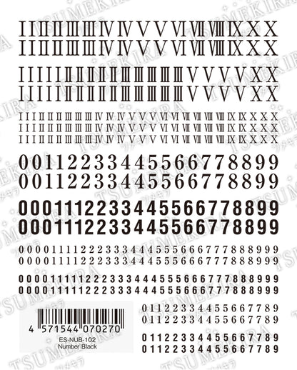 TSUMEKIRA 【ES】 NUMBER BLACK | ES-NUB-102