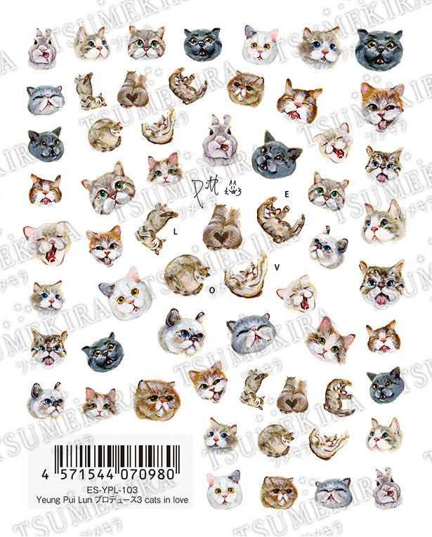 TSUMEKIRA 【ES】 YEUNG PUI LUN × CATS IN LOVE | ES-YPL-103