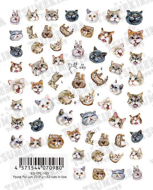 TSUMEKIRA 【ES】 YEUNG PUI LUN × CATS IN LOVE | ES-YPL-103