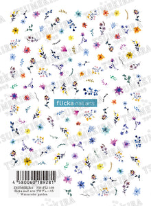 TSUMEKIRA FLICKA NAIL ARTS × WATERCOLOR GARDEN | NN-FLI-108