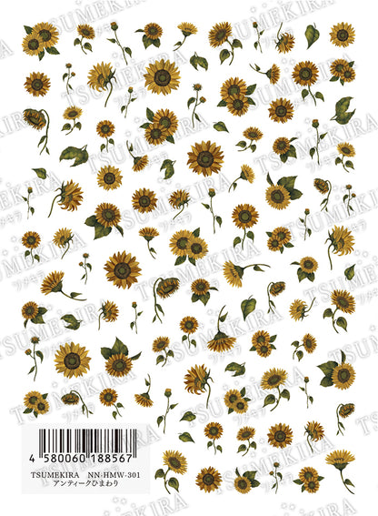 TSUMEKIRA ANTIQUE SUNFLOWER | NN-HMW-301