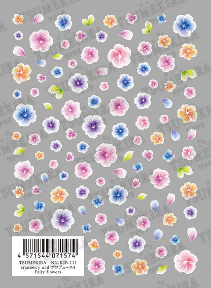 TSUMEKIRA CRANBERRY NAIL × FAIRY FLOWERS | NN-KJR-111