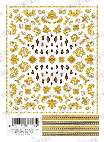 TSUMEKIRA KURO × CLASSICAL SCARF | NN-KUR-103