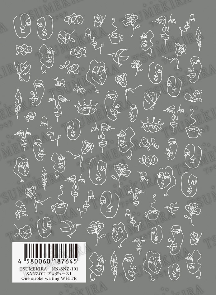 TSUMEKIRA SANZOU × ONE STROKE WRITING WHITE | NN-SNZ-101