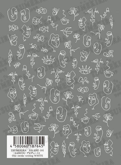 TSUMEKIRA SANZOU × ONE STROKE WRITING WHITE | NN-SNZ-101