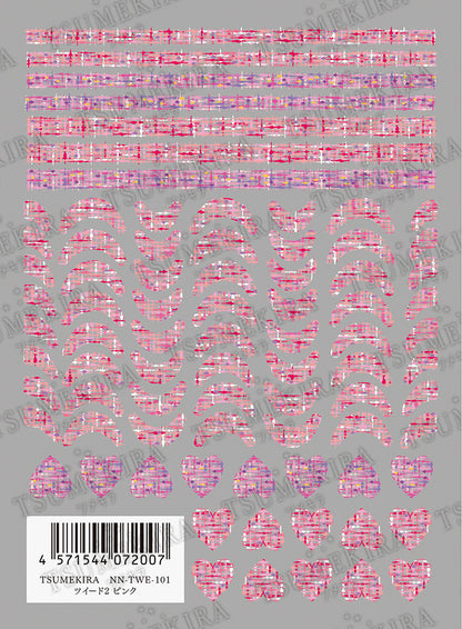 TSUMEKIRA TWEED PINK | NN-TWE-101