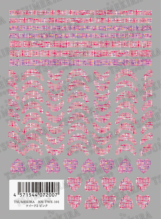 TSUMEKIRA TWEED PINK | NN-TWE-101