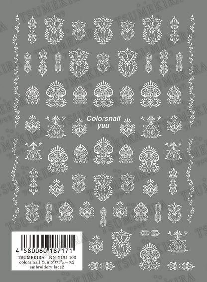 TSUMEKIRA COLORSNAIL YUU × EMBROIDERY LACE 2 | NN-YUU-103