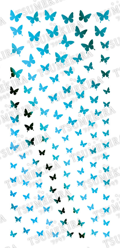 TSUMEKIRA LATIN WITCH × BUTTERFLY SILHOUETTE BLUE |  SG-BSA-106