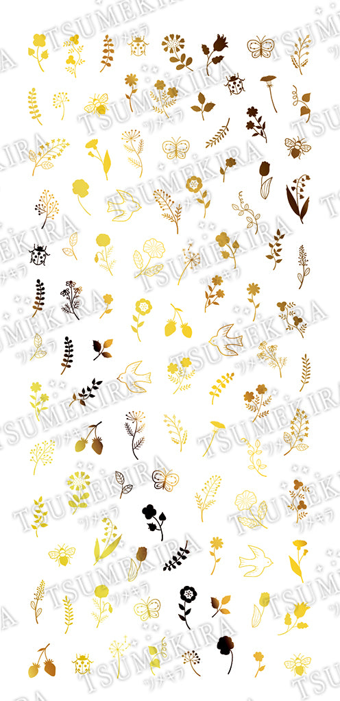 TSUMEKIRA FLICKA NAIL ARTS × NORDIC GARDEN GOLD | SG-FLI-106