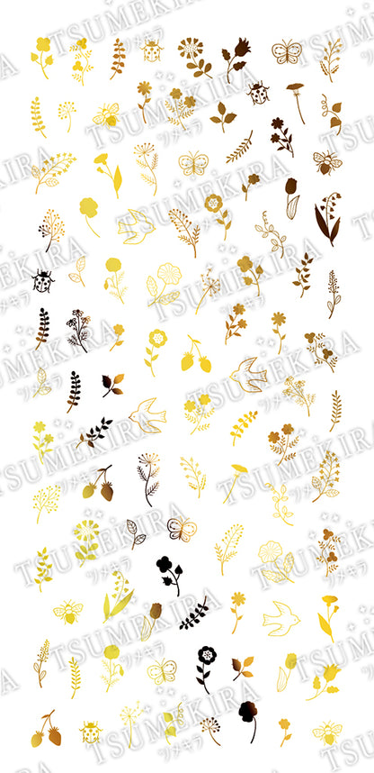 TSUMEKIRA FLICKA NAIL ARTS × NORDIC GARDEN GOLD | SG-FLI-106
