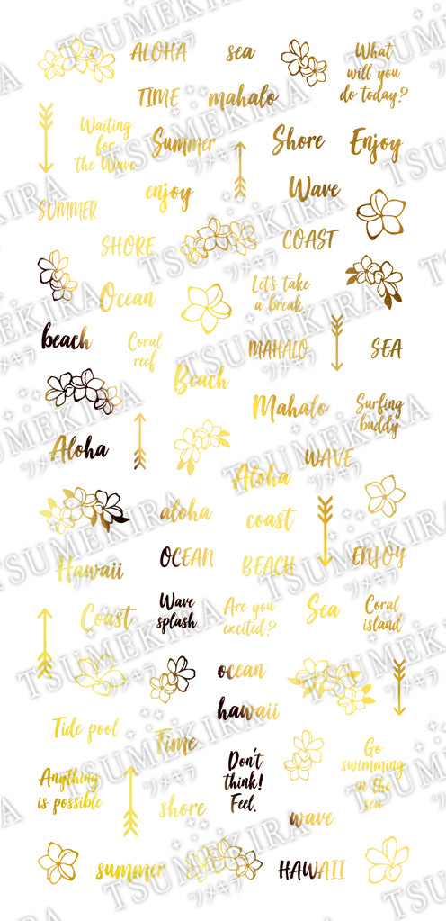 TSUMEKIRA HIDEKAZU × GOLD LETTER | SG-HDK-111