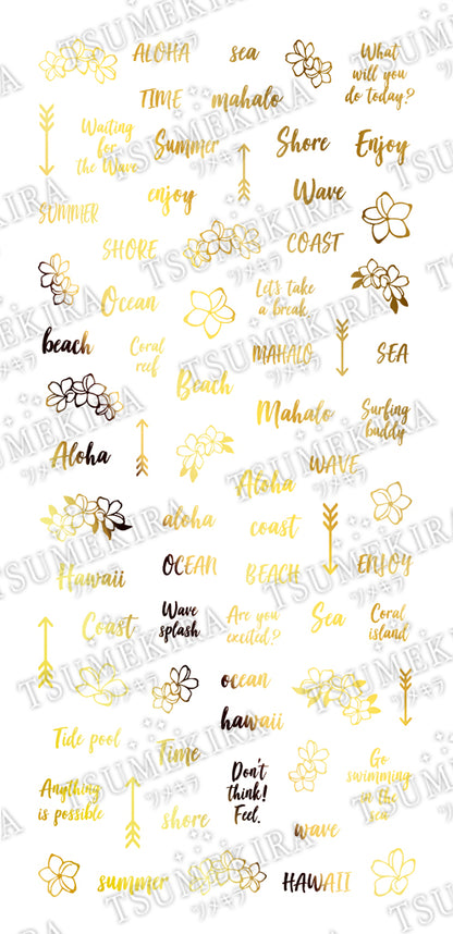 TSUMEKIRA HIDEKAZU × GOLD LETTER | SG-HDK-111