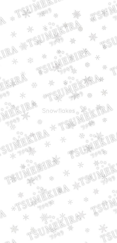 TSUMEKIRA CHRISTMAS SNOWFLAKE WHITE GOLD | SG-YUK-901