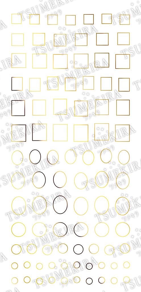 TSUMEKIRA FRAME PARTS GOLD | SG-FPT-102 [DISCONTINUED]