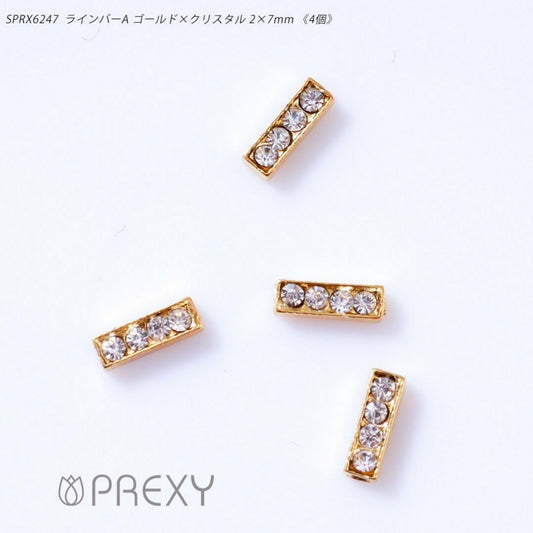 LINE BAR GOLD X CRYSTAL SPRX6247